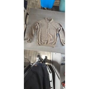 David Taylor Brown men's polo shirt Swester Size Medium